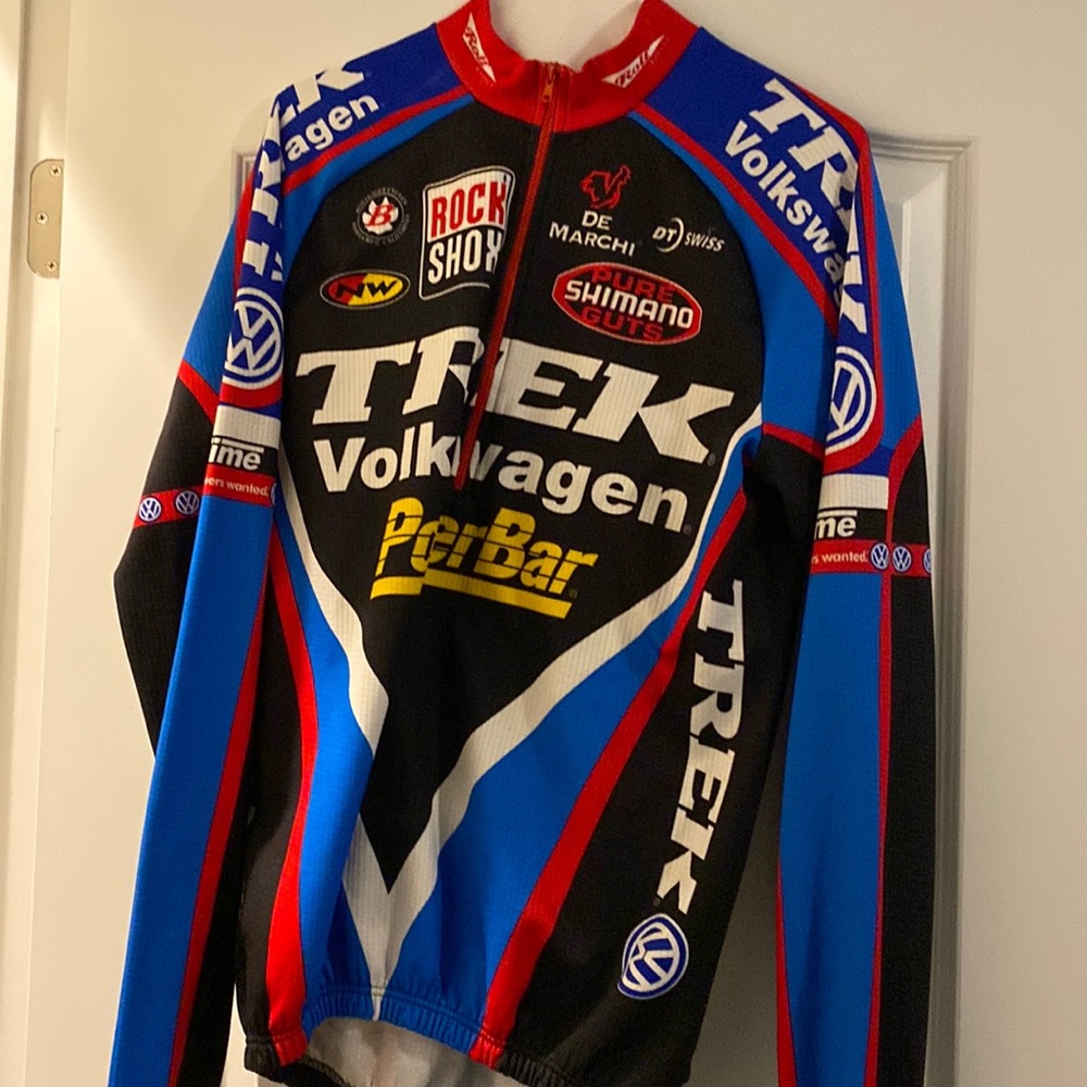 Mens 1/2 Zip Trek Winter Cycling Jersey